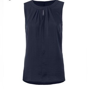 F19 Cabi Weekday Blouse, S, Navy